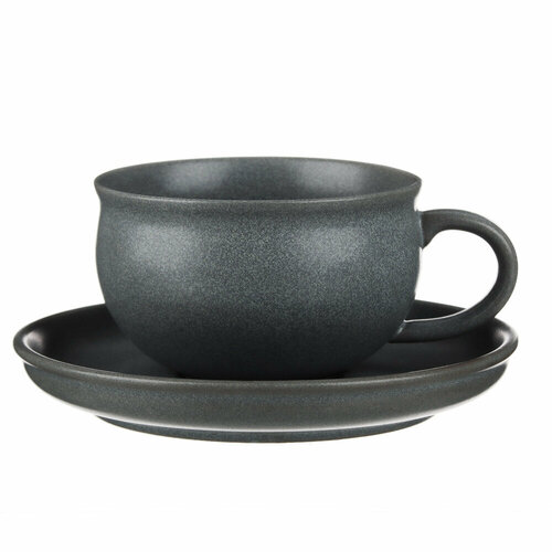 Ivlev Chef Нео Набор чайный 2пр чашка 250мл блюдце 15см керамика серый 6 штук 5168₽