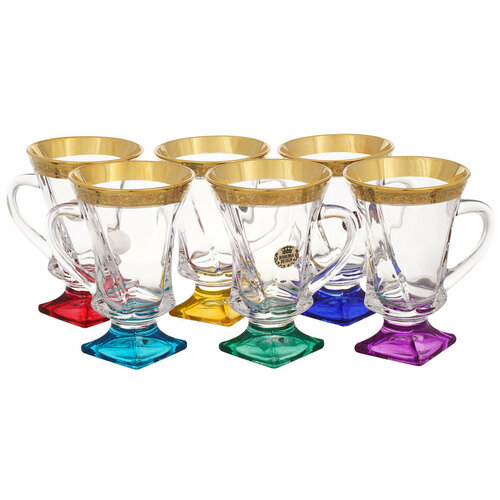 Набор чайный на ножке Квадро Гарден Колорс Объем 100 мл 13769₽