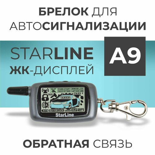 Брелок для автосигнализаций А9 с обратной связью 1600₽
