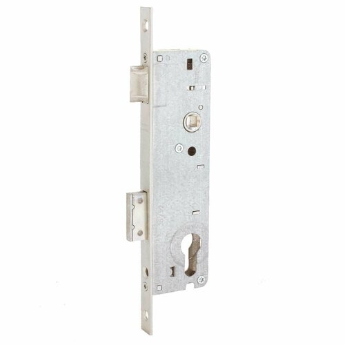 Замок врезной без ручек REZE 25х92х15-16х240 PVC-M с ЗЩ б/о б/накл б/шур. м/о 92мм арт.515132