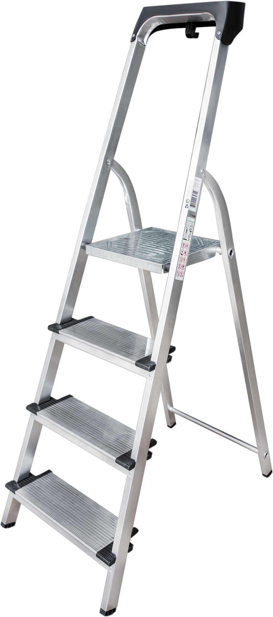 фото Алюминиевая стремянка с органайзером Новая Высота 4 ступени 1118104