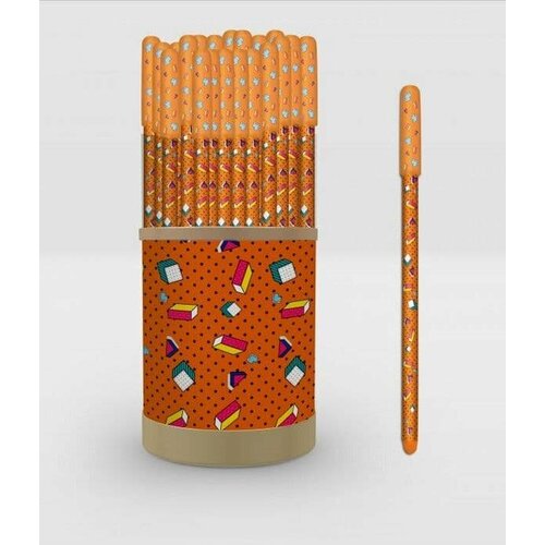 Ручка шариковая Zine Ручки в тубусе оранжевые 380₽