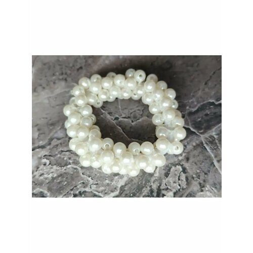 Резинка для волос с перламутровыми бусинками