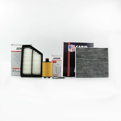 Комплект фильтров для ТО ASHUNO салонныйвоздушныймасляный СангЁнг Актион Корандо дизель 6711803009 1540₽