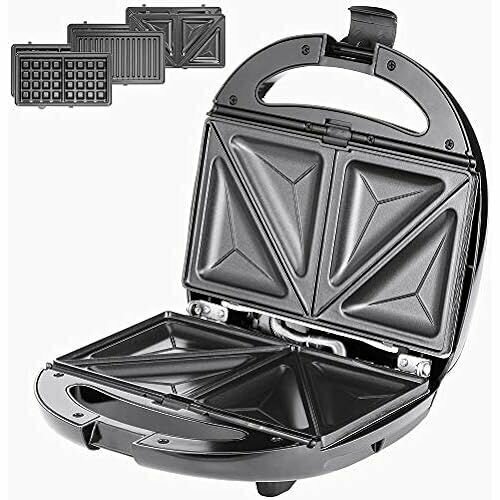 Контактный гриль MONZANA 3 в 1 XL с антипригарным покрытием Предохранительная блокировка Сэндвичница Вафельница Панини Тостер Электрический гриль Настольный гриль 800 Вт 1437900₽