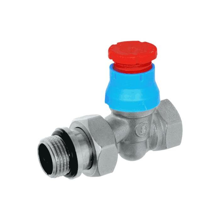 Клапан термостатический R402TG Ду 15 Ру10 прямой ВР клипс clip-clap штуцер с герметичной прокладкой Giacomini R402X133