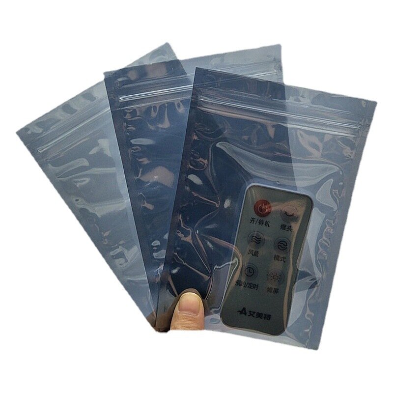 фото Пакет для упаковки электронных продуктов, антистатический, серебристый, серый, 100шт