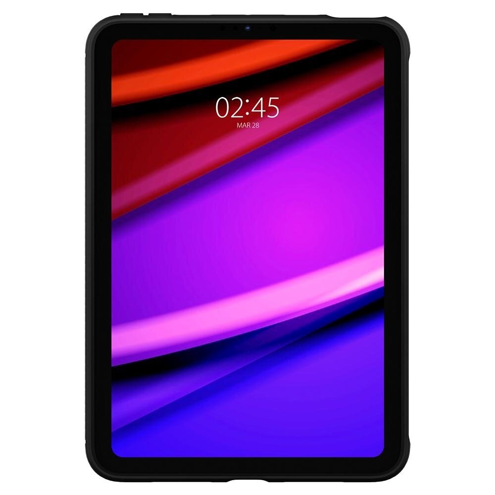 Чехол Spigen на Apple iPad Mini 6 (ACS03764) Rugged Armor / Спиген Чехол для Эпл Айпад Мини 6 Противоударный, Черный — фото 1