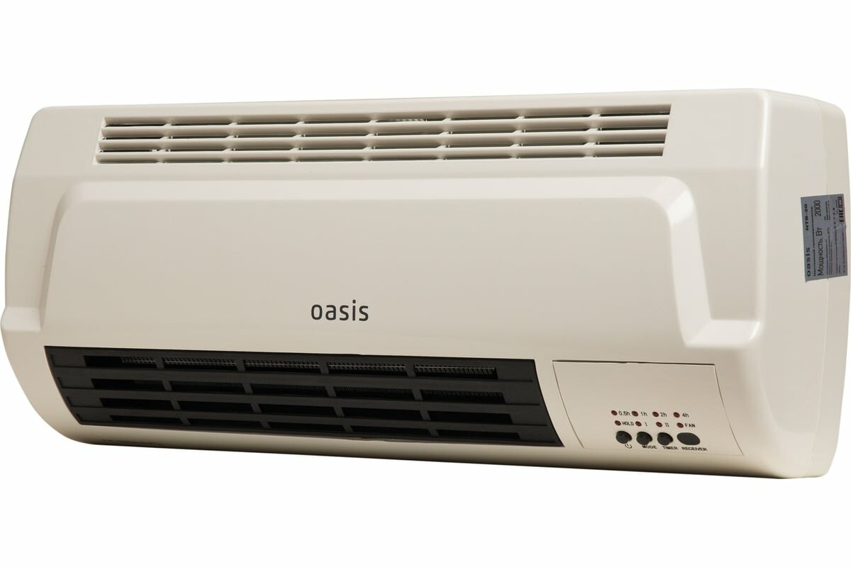 Настенный тепловентилятор OASIS NTB-20 4640015387602