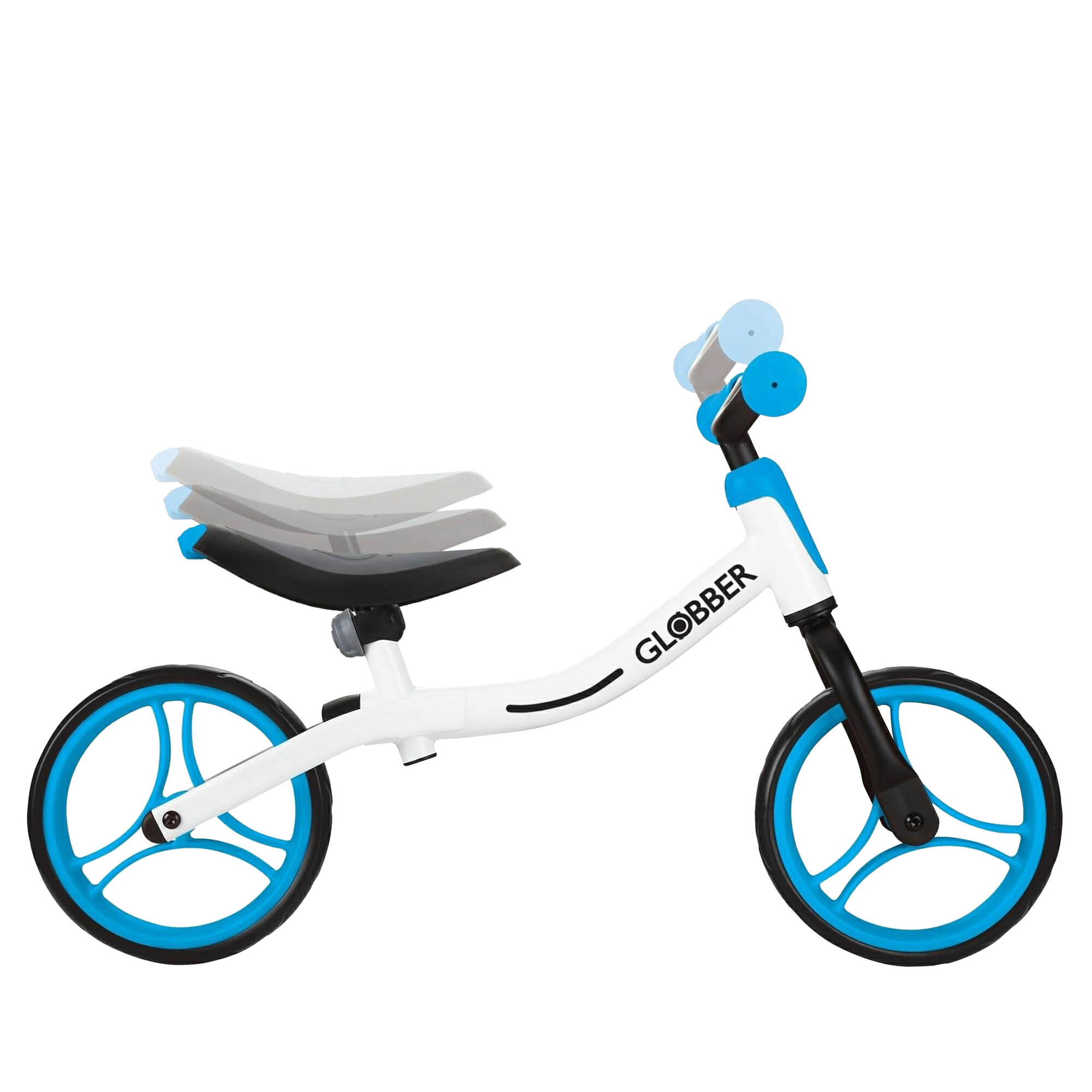 Картинки Беговел Globber Go Bike 2022 Бело-Голубой (дюйм:8)