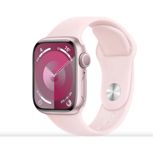 Умные часы Apple Watch Series 9 45 мм Aluminium Case GPS PinkLight Pink Sport Band 48999₽