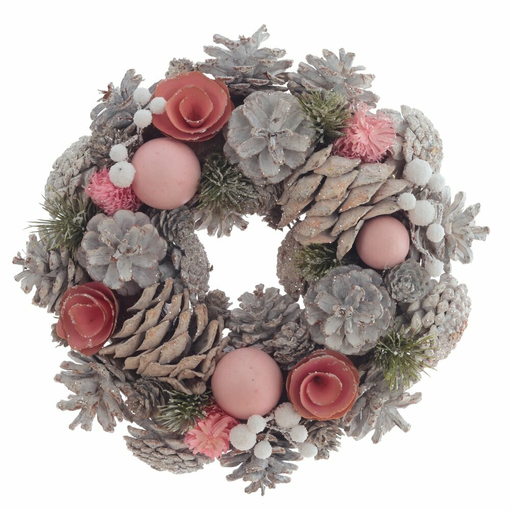 Рождественский Венок 25х8х25 см KSM-808764