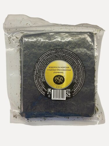 Изображение товара Корейские морские сушеные прессованные водоросли ASA Professional (100 листов) 300 гр.