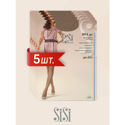 фото Колготки sisi mia 40, 40 den, 5 шт., размер 2, miele