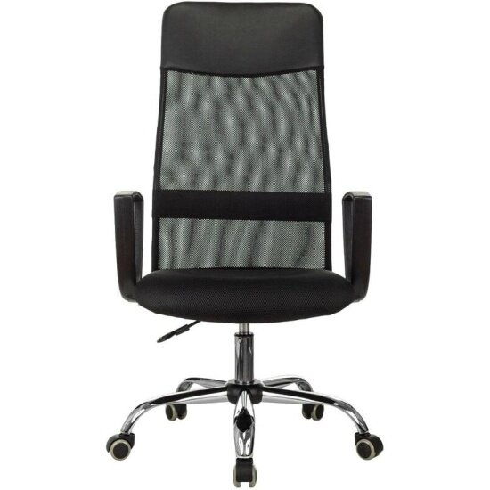 Кресло офисное Easy Chair VB_EChair-510 TW сетка/ткань черный хром — фото 1