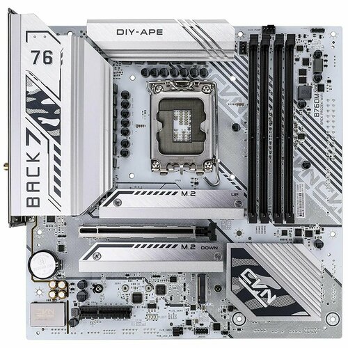 Материнская плата Colorful CVN B760M-BACK FROZEN WIFI V20 LGA1700 Intel B760 Micro-ATX RTL CVN B760M-BACK FROZEN WIFI V20 17350₽