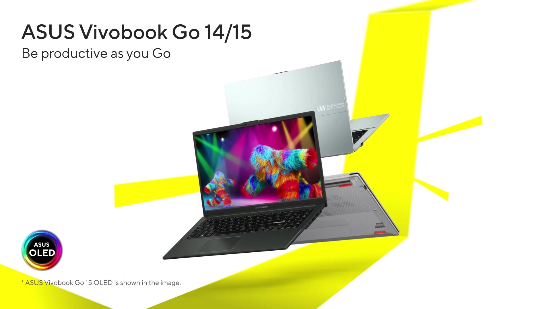 15.6" Ноутбук ASUS VivoBook Go 15 IPS, Intel Core i3-N305 (8 ядер, до 3.8 ГГц), RAM 8 ГБ DDR4, SSD 256 ГБ, Intel UHD Graphics, Windows 11 Pro + Office 2021 Pro Plus, Русская раскладка — фото 1