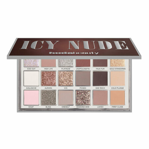 Палетка теней HUDA BEAUTY Icy Nude