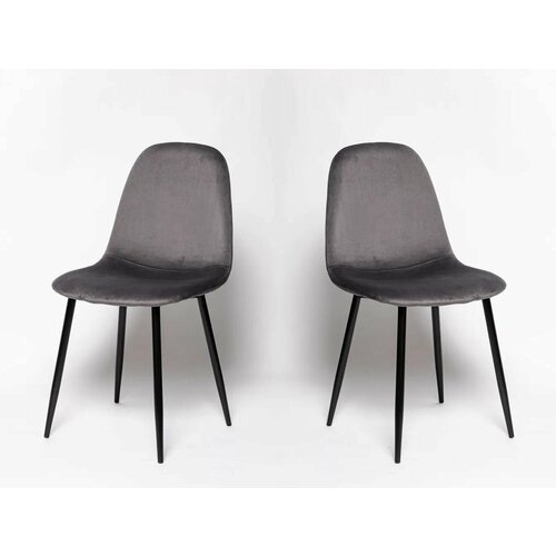 Стулья для кухни, 2 шт, DC-5541 графит, велюр