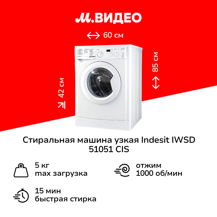 Стиральная машина узкая...