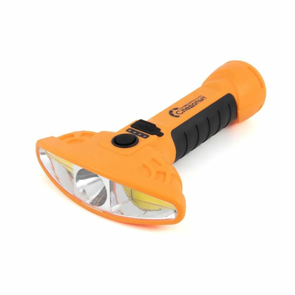 Фонарь ручной сибирский следопыт-starship, 1 LED+2 COB, аккум. 220В