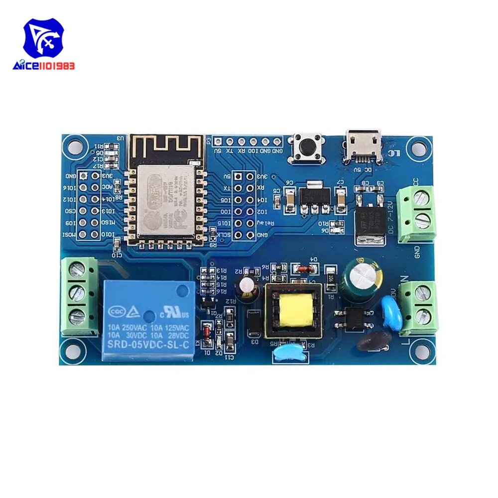 Diymore ESP8266 ESP-12F Релейный модуль