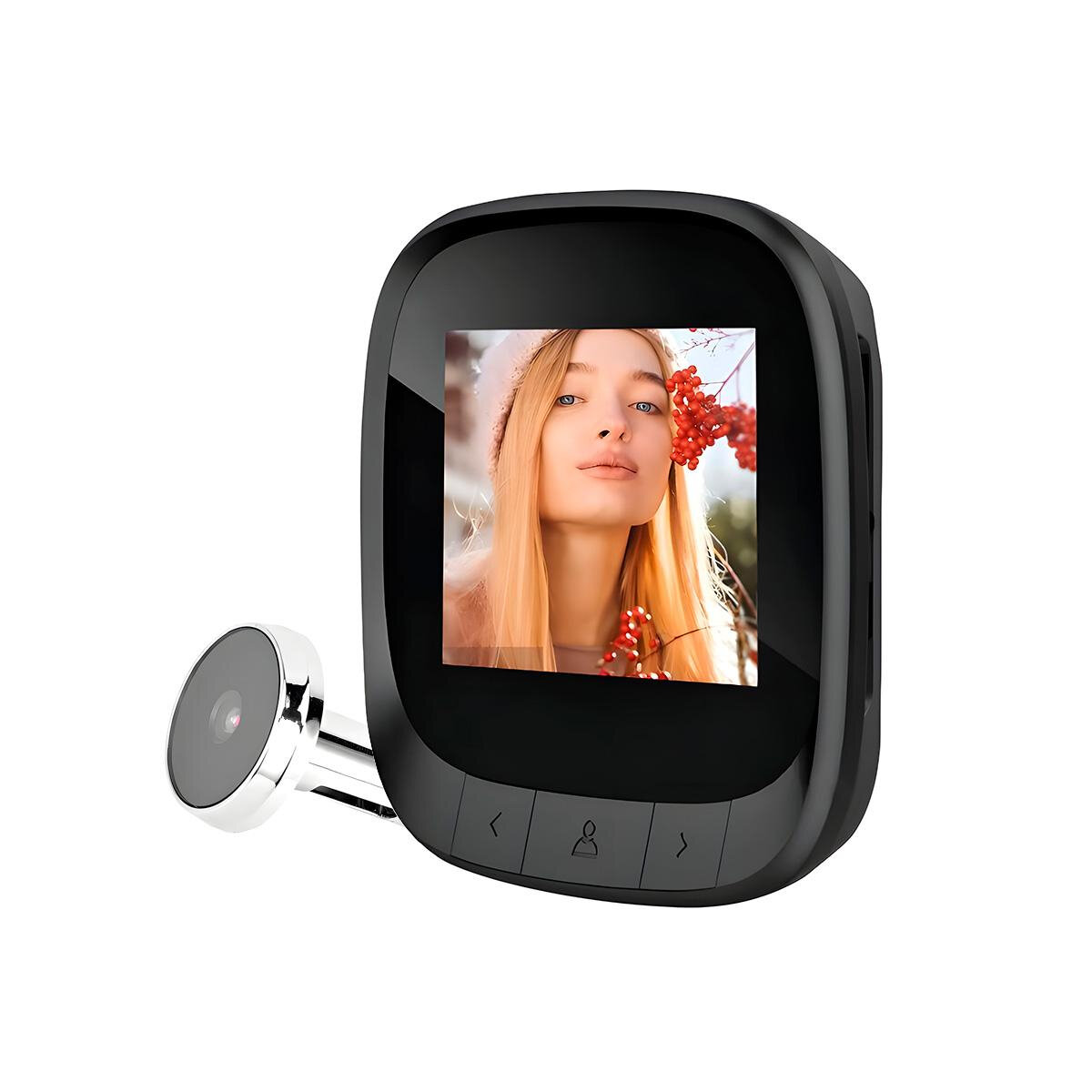 Видеоглазок в виде обычного на дверь iHome Mod  S 03 с цветным монитором и записью  Большой и яркий экран  Толщина двери  35 115 мм 