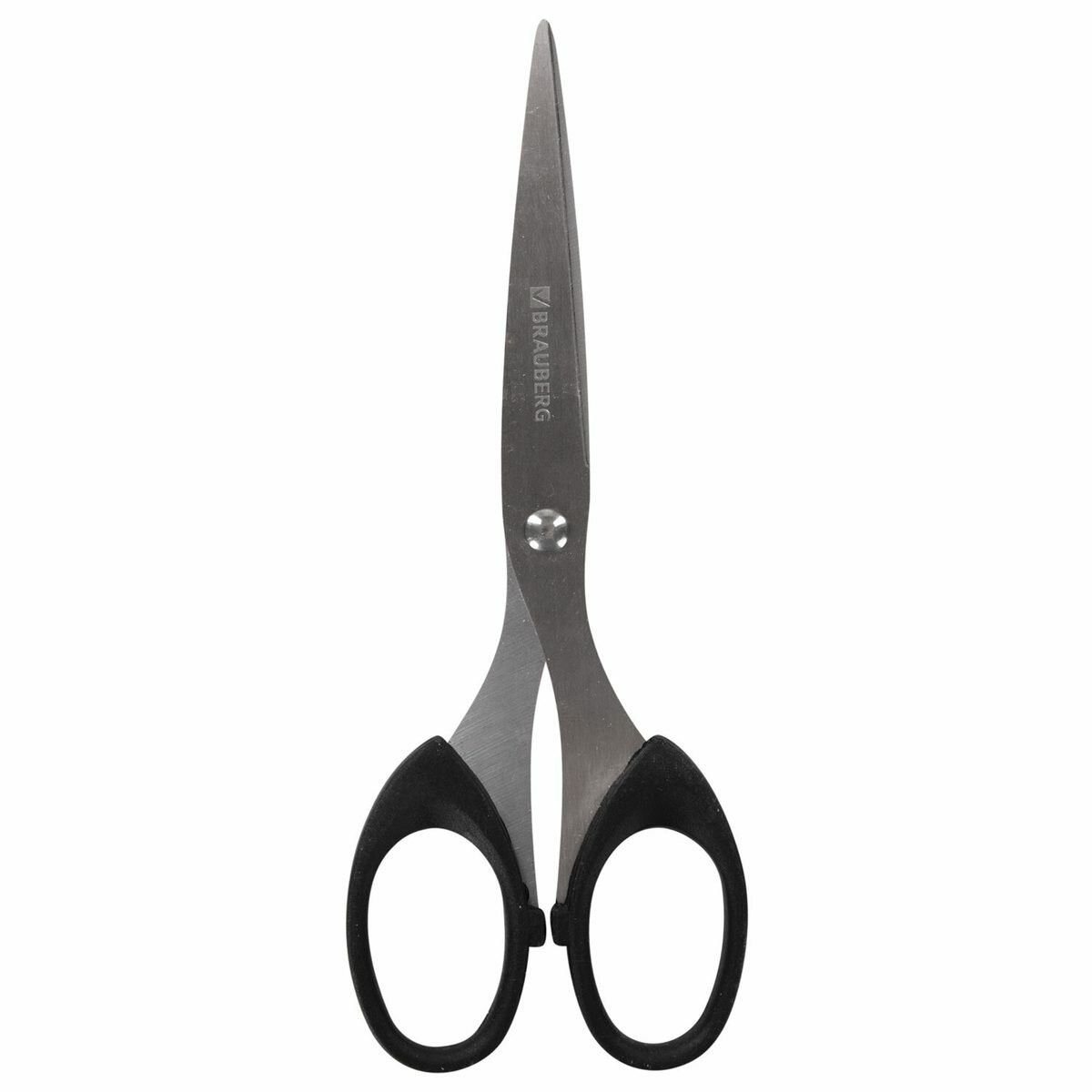 Ножницы Brauberg Classic 160мм, симметричные ручки, черные (230933), 12шт.