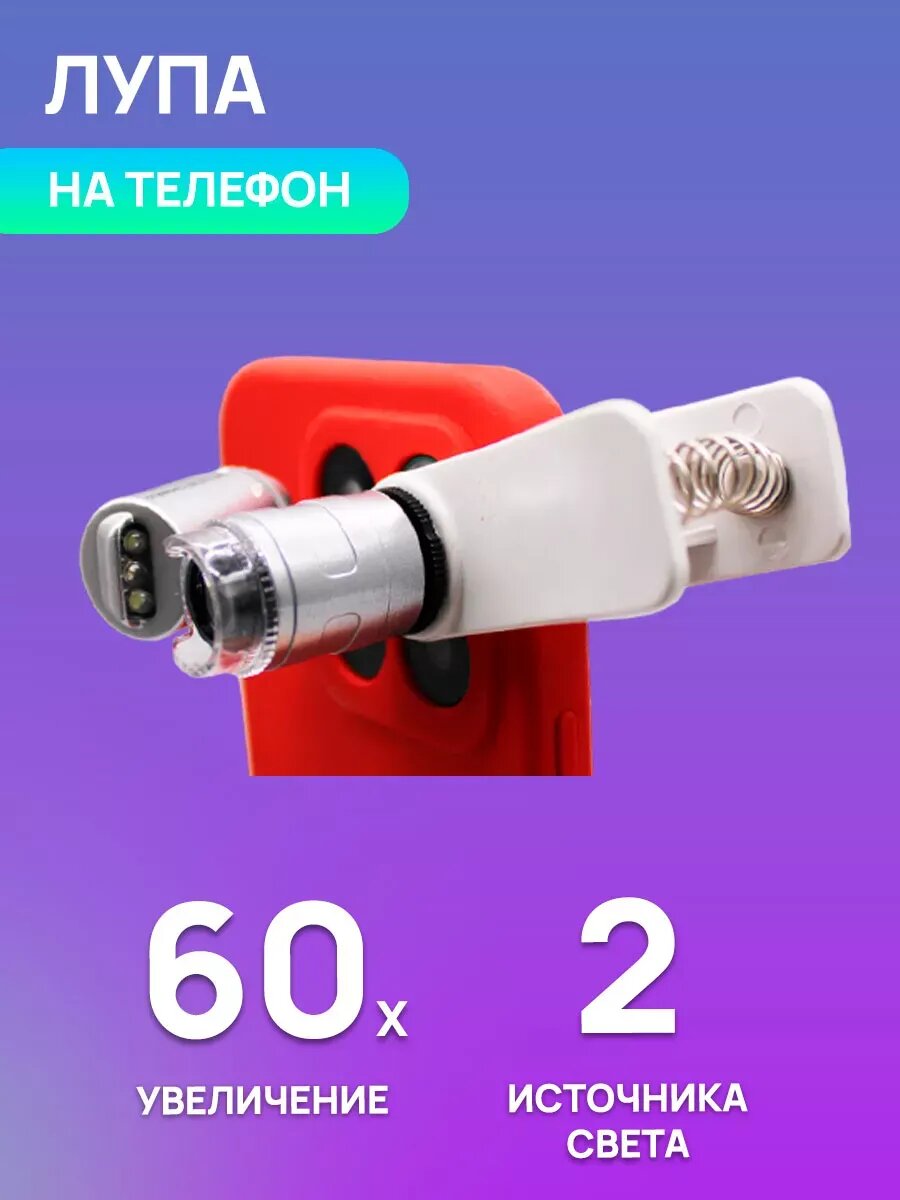 Лупа на телефон 60x