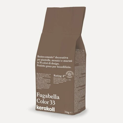 Изображение товара Затирка для плитки полимерцементная Kerakoll Fugabella Color (3кг) 33