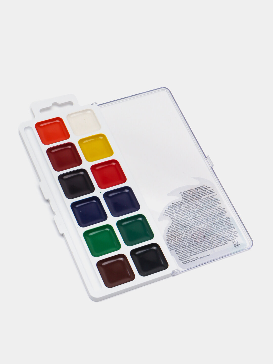 Краска акварель Лео "Учись" набор 12 цветов LW-0112 — фото 1