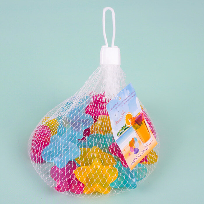 Картинки Кубики для охлаждения напитков 20 штук в наборе "Звёздочка" многоразовые