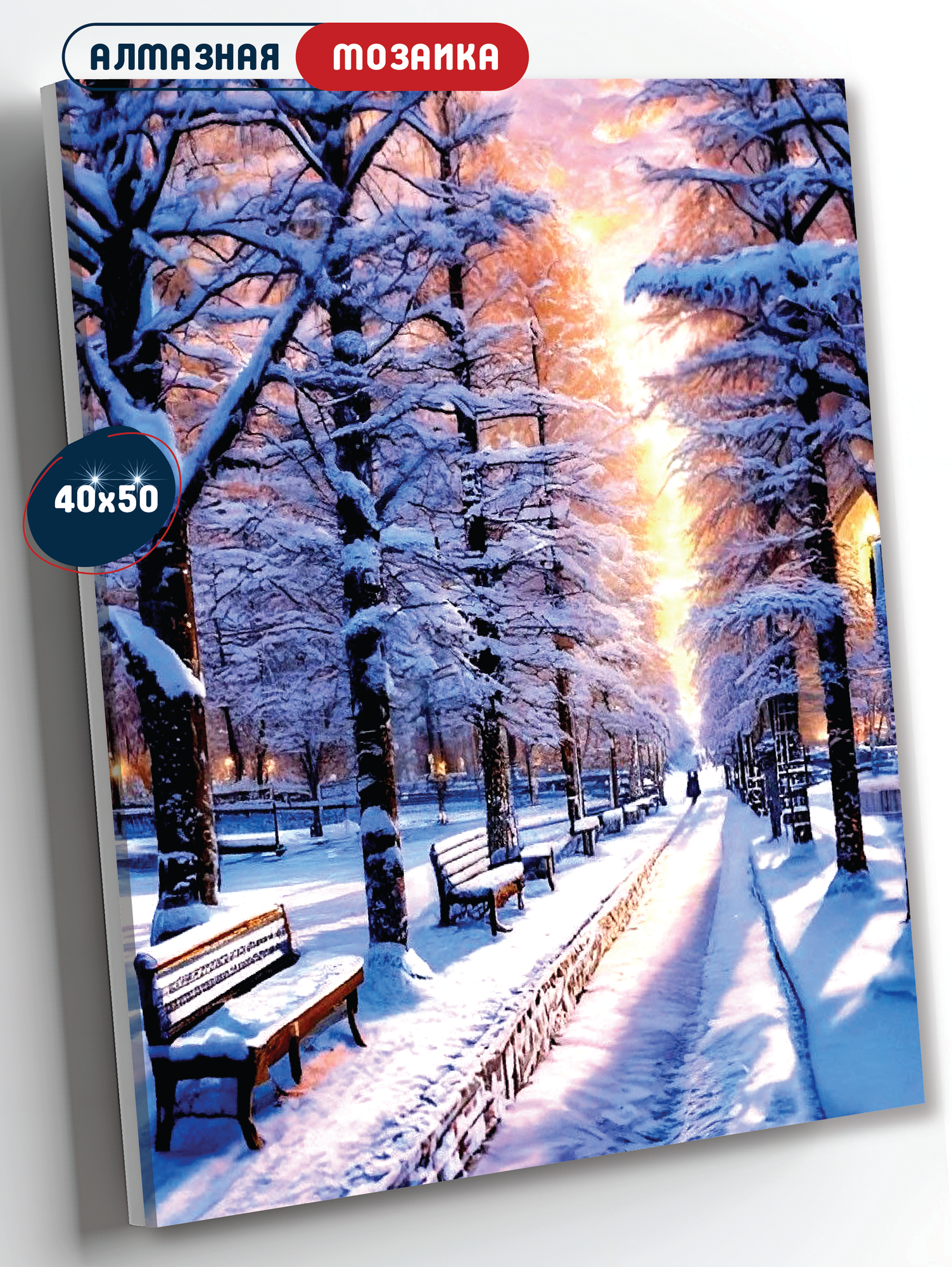 Алмазная мозаика на подрамнике 