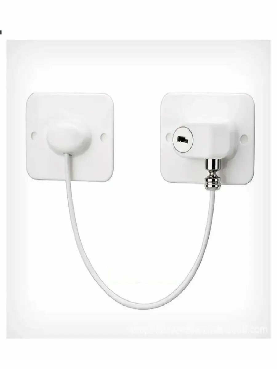 Ограничитель для окна с тросом детский замок 3 шт — фото 1