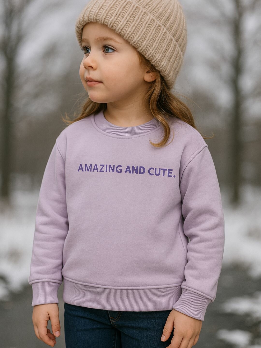 Свитшот DNZ, размер 110, лиловый — фото 1