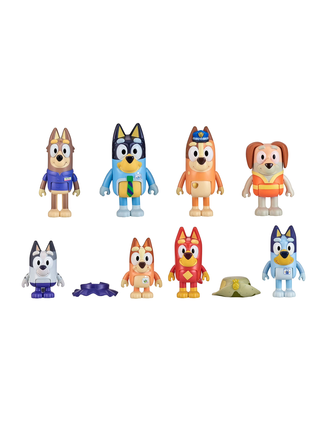 Игровой набор Bluey Gotta Be Done Work, 8 фигурок 6–7,5 см, подвижные