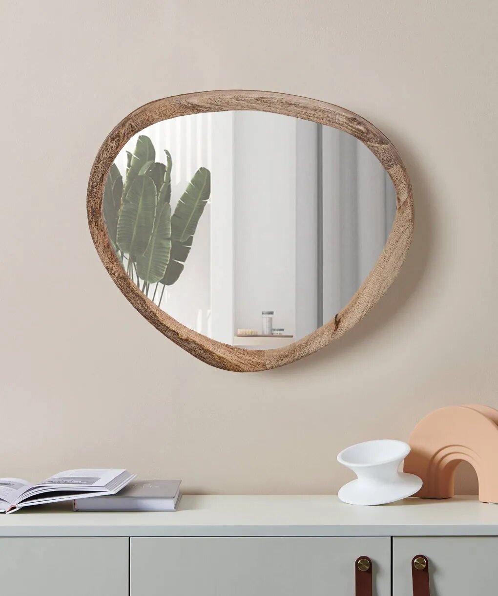 Зеркало декоративное EGLO BANI L365 B30 H390 дерево, зеркальная поверхность, 425006