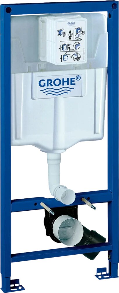Инсталляция для унитаза Grohe Rapid SL 38528001 50 см, крепление к стене/к полу