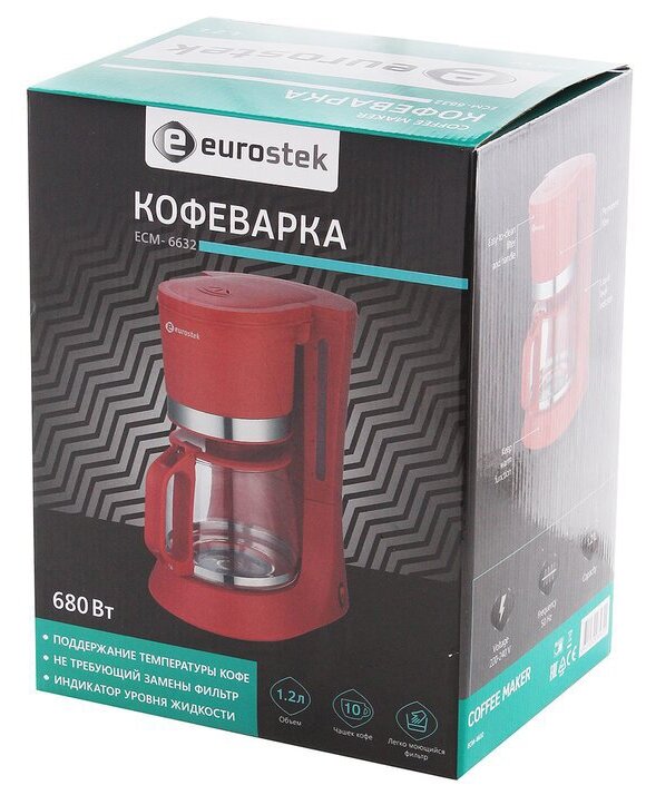 Eurostek ECM-6632 кофеварка - фотография № 9