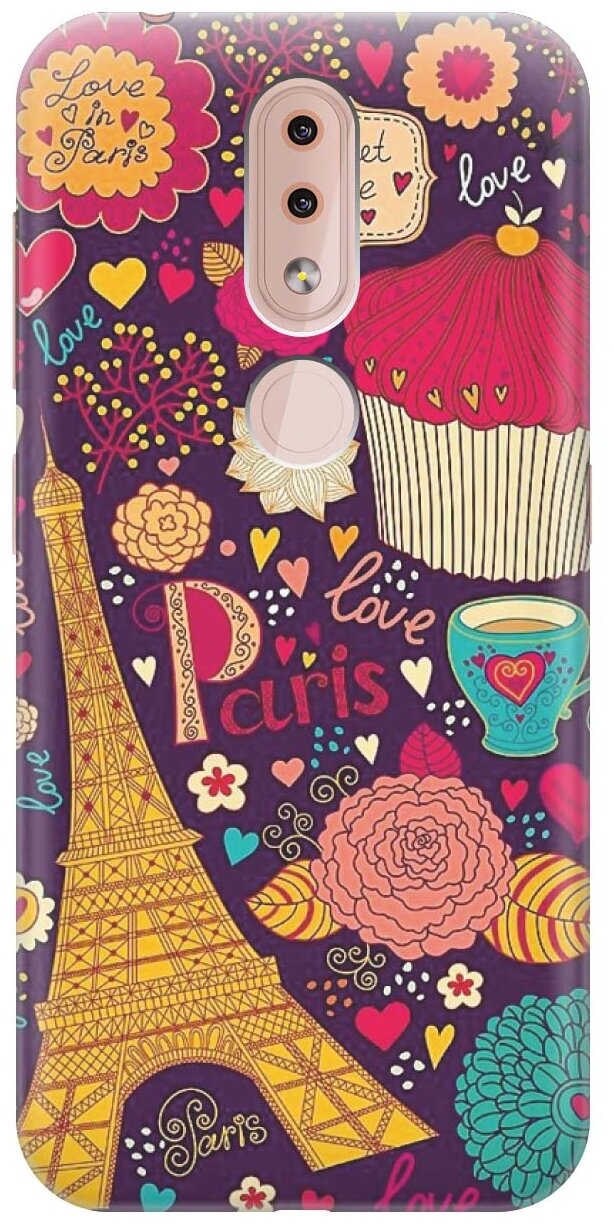 RE: PAЧехол - накладка ArtColor для Nokia 4.2 с принтом "Love in Paris"