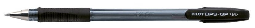 Ручка шариковая Pilot масляная BPS-GP, корпус прозрачный, узел 1 мм, линия 0,4 мм, черная (BPS-GP-M)