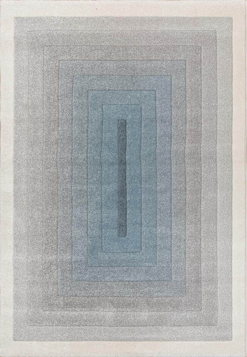 Ковер на пол 1,6 на 2,3 м в спальню, гостиную, серый, голубой Soho 1945-16833 - фотография № 3