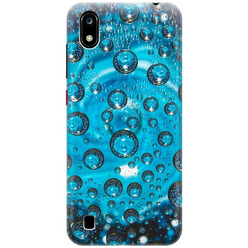фото Re:pa накладка transparent для zte blade a7 (2019) с принтом "голубые капли"