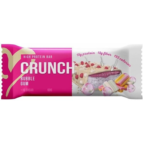 Crunch Батончик со вкусом Бабл-гам 60 гр