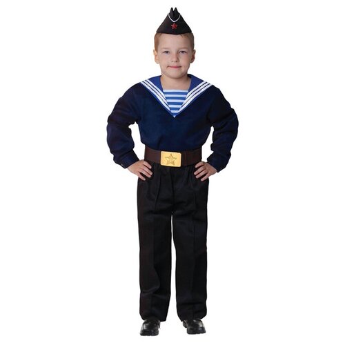 фото Костюм страна карнавалия моряк в пилотке (3694953-3694960), синий, размер 134