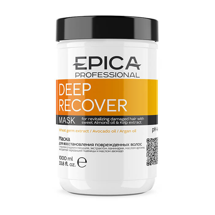 EPICA Professional Deep Recover Маска с маслом сладкого миндаля и экстрактом ламинарии, 1000 мл.