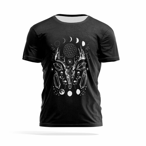 фото Футболка panin brand, размер 5xl, серый, черный