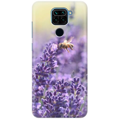 фото Re:pa накладка transparent для xiaomi redmi note 9 с принтом "пчела и цветок"