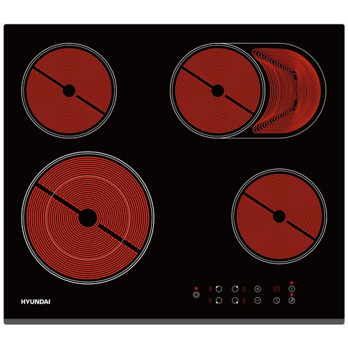 Варочная поверхность Hyundai HHE 6670 BG черный 1213800₽