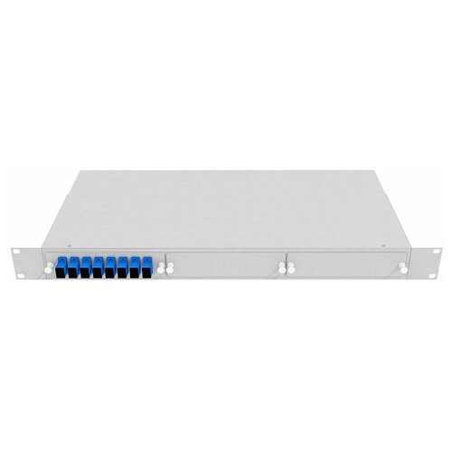 TOPLAN КРС-Top-1U-08SC/U-OS2-GY кросс оптический стоечный 19 стационарный 1u telcord ксу 24 1u 4 sc mm 4 sc upc mm50 om3 1 ку bk 4 адаптера sc mm 4 пигтейла sc upc mm ом3 50 125